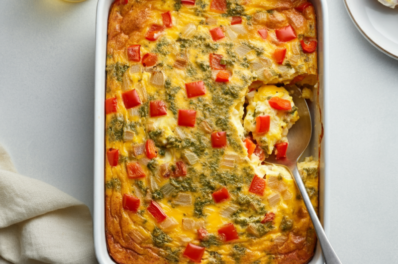 Easy High Protein Breakfast Casserole